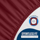 Utopia Bedding Waterproof Mattress Protector Queen Size, Premium Terry Mattress Cover 200 GSM, Breathable, Fitted Style with Stretchable Pockets (Burgundy) by TinyTreasures Baby Boutique