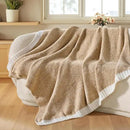 Joiedomi Throw Blanket for Couch Bed, Light Camel Knitted Blankets Gifts for Women Mom Girls, Cozy Cute Soft Throw Home Room Decor Aesthetic for Women Mothers Birthday Gifts 50x70 Inches by CozyNest Decor