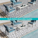 HEBE Outdoor Rug Waterproof 9x18, Plastic Straw Rug Camping Rug, Reversible Outdoor Patio Rugs RV Mat Clearance, Indoor Outside Floor Carpet for Porch,Deck,Camper,Balcony,Backyard by GreenHaven Gardens