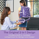 Bentgo Kids 2-in-1 Backpack & Insulated Lunch Bag - Durable 16” Backpack & Lunch Container in Unique Prints for School & Travel - Water Resistant, Padded & Large Compartments (Unicorn) by TinyTreasures Baby Boutique