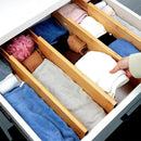 Utoplike Bamboo Drawer Dividers Large(Fits 18.6"-20.6" Drawer Inner Size, Height > 4.05"), Adjustable Kitchen Drawer Organizers for Clothing, Spring Loaded, 4 pcs by CozyNest Decor