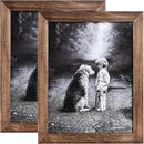 Yaetm-11x14 Picture Frame, Natural Solid Wood Photo Frame Display for Wall Mounting, High Definition Glass Carbonized Black(2 Pack) by CozyNest Decor