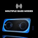 Altec Lansing Shockwave 200 Wireless Party Speaker 180W Bluetooth Speaker with a Long Lasting 12 Hour Battery, Multi LED Party Modes, Multiple bass Boost Modes, Party Sync, AM/FM Radio by TinyTreasures Baby Boutique