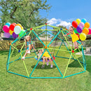 Hapfan 10 ft Climbing Dome Swing Set with Saucer Swing, Jungle Gym for Kids Outdoor Backyard, Supports 800lbs, Easy Asssembly, Rust-Resistant Outdoor Playset for Ages 3-8 8-12 by TinyTreasures Baby Boutique