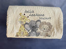 Personalized Baby Blanket Baby Quilt Monogrammed Blankets for Boys and Girls Embroidered Baby Gifts (Elephant & Balloons) Crib by TinyTreasures Baby Boutique