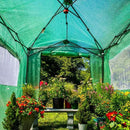 EAGLE PEAK 8x6 Portable Walk-in Greenhouse, Pop-up Indoor Outdoor Garden Green House, Zippered Doors and Windows, PE Cover, Green by GreenHaven Gardens