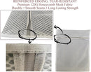 Mesh Laundry Bags for Delicates – 3-Pack (12″×16″) with Color-Coded Zippers – Honeycomb Mesh, Locking Zipper, Washer & Dryer Safe for Bras, Socks, Travel Clothes by TinyTreasures Baby Boutique
