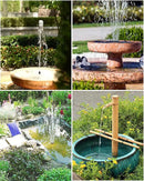 Biling Solar Water Pump for Bird Bath, 6.5W Solar Panel Kit Outdoor Solar Fountain with DIY 5ft Tubing for Small Ponds Garden and Pool by GreenHaven Gardens