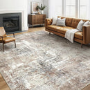 5x8 Area Rug Living Room: Machine Washable Large Abstract Modern Soft Rugs Stain Resistant Indoor Floor Non Slip Accent Carpet for Bedroom Nursery Playroom Office Dining Room Dorm Home House- Brown by TinyTreasures Baby Boutique