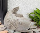 Real Fish Sculpture Gutter Diverter Rain,Eco-Friendly Resin Gutter Extender Diverter,Deco Gutter Extension Downspout, Splash Block, Perfect Rain Gutter Downspout Extension for 3"x4" Downspouts by GreenHaven Gardens