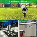 Solar Spot Lights Outdoor, 3-in-1 Garden Spotlights IP65 Waterproof 9.8ft Cable, 5W 4000mAh Separated Solar Panel, Auto On/Off for Tree Patio Yard Driveway Pathway Pool(Cold White 6000K) by GreenHaven Gardens