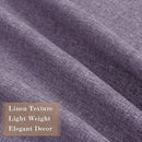 70" W x 108" L Faux Linen Room Divider Curtains, Full Blackout Pinch Pleated Drapes for Traverse Rod, Bedroom Divider Privacy Drapery with Hooks for Ceiling Track, 1 Panel, Violet by CozyNest Decor