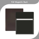 Magnetic Pocket 4 Pack – Self-Adhesive Magnetic Storage Pouch for Documents, Notes & Tools, Strong Magnet Backing for Fridge, Whiteboards, and Metal Surfaces (Black 4Pcs) by CozyNest Decor