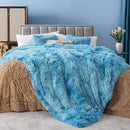 GONAAP Fuzzy Faux Fur Throw Blanket Twin Size Tie-dye Ocean Blue Super Soft Cozy Plush Fuzzy Shaggy Blanket for Couch Sofa Bed (Tie-dye Ocean Blue, Twin(60"x80")) by CozyNest Decor