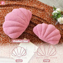 Seashell Throw Pillows, Shell Shaped Throw Pillows, Soft Home Decorative Pillow Plush Cushion for Bed Couch Living Sofa Room Decor Accent Throw Pillow (13x10 Inch, Pink Purple) by CozyNest Decor