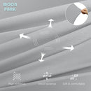 MOON PARK Pregnancy Pillows for Sleeping - U Shaped Full Body Maternity Pillow with Removable Cover - Support for Back, Legs, Belly, HIPS - 57 Inch - Light Grey - Cooling Cover by TinyTreasures Baby Boutique
