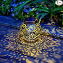 2 Pack Outdoor Solar Hanging Lantern Light LED Decorative Christmas Light for Garden Patio Courtyard Lawn and Tabletop with Hollowed-Out Design. Unique Gardening Gifts for Women. by GreenHaven Gardens