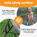 JUMPZYLLA Trampoline Outdoor 8FT 10FT 12FT 14FT 15FT 16FT with Enclosure and Ladder, ASTM Approved Recreational Trampoline for Kids and Adults, Anti-Rust Coated Frame by TinyTreasures Baby Boutique