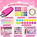 Dpai Friendship Bracelet Making Kit for Girls,DIY Arts and Crafts Toys,Jewelry String Maker Kit,The Best Birthday Gifts Ideas for Girls 6 7 8 9 10 11 12+ Years Old（Rose and Black by TinyTreasures Baby Boutique