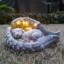 Solar Dog Garden Statues Outdoor Décor- Dog Figurines Solar LED Light Lawn Ornaments - Yard Decorations for Patio, Balcony, Backyard -Unique Birthday House Warming Gifts for Mom by CozyNest Decor