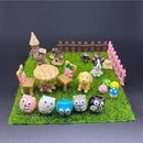 132pcs Fairy Garden Accessories Kit Miniature Animals,Tree,Fence,House Figurines Ornament Statue Craft for DIY Garden Micro Landscape Bonsai Dollhouse Decoration by GreenHaven Gardens