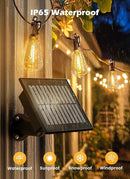 Brightown Solar String Lights Outdoor Waterproof 75FT with 35 Shatterproof ST38 LED Bulbs, 2700K Solar Lights Outdoor with Remote, Solar String Lights for Outside, Camping, Yard, Party Decor by CozyNest Decor