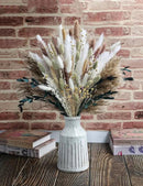126pcs Dried Pampas Grass Decorations, Dried Flowers, Dried Bouquet in Vase, Reed Grass Bouquet for Boho Floral Wedding, Rustic Farmhouse Decor. (Vase Not Included) by CozyNest Decor