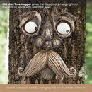 Bits and Pieces - 'Old Man' Tree Hugger - Yard Decorations - Whimsical Tree Sculpture - Garden Decoration - Garden Peeker Yard Art by GreenHaven Gardens