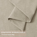 Full Blackout Privacy Curtains, 240 Inch Extra Wide Linen Blend Drapes, Pinch Pleat Window Drapery for Room Divider Storage/Space Room Separation, 1 Panel, W 240" x L 96", Beige by CozyNest Decor