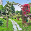 VINGLI Wooden Garden Arbor, Wedding Arch, 7ft Arch Backdrop Stand for Ceremony, Wood Trellis for Plant Climbing, Christmas Decor Pergola for Garden Backyard, Lawn by GreenHaven Gardens