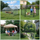 VVOKGO Trampoline Stakes 12 Inches Anchors High Wind Heavy Duty, 8-Pack U Shaped Tie Down Anchor Kit for Ground, Camping Tent, Soccer Net, Swing Set, Black by CozyNest Decor