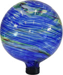 Sunnydaze 10-Inch Gazing Ball for Garden - Glass Gazing Globe for Outside - Garden Orb Yard Decor - Northern Lights by CozyNest Decor