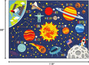 KC Cubs 8x10 Outer Space Solar System Toy Car Road Rug – Educational Play Mat Carpet for Kids, Toddlers, Nursery, Classroom, Playroom, Baby Daycare by TinyTreasures Baby Boutique