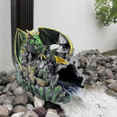 Magical Dragon Statue Gutter Downspout Extender, Garden Ornament, Decor Downspout Diverter, Perfect Rain Diverter for 3"x4" Downspouts, Eco-Friendly Resin, Perfect Outdoor Decor Gift by GreenHaven Gardens