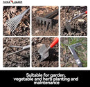 FLORA GUARD Garden Tool Set， 6 Piece Heavy Duty, Large Size Gardening Hand Tools, Sturdy & Durable, Classic Utility Gardening Gift for Men and Women by GreenHaven Gardens