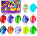 12PCS 3D Dragon Eggs with Dragon Inside, Easter Basket Stuffers Mini Easter Egg Set Articulated Unique Easter Basket Essentials for Adults Kids by TinyTreasures Baby Boutique
