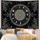 Lunerfex Mandala Moon Tapestry Boho Tapestry for Bedroom Black Tapestries Wall Hanging Living Room Wall Art and Home Decor 44x60 by CozyNest Decor