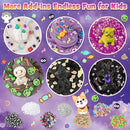 LAWOHO 6 Packs Purple Black Slime Kit - Cloud, Butter & Clear Slime, Slime for Kids with Spooky Slimes Add-ins, Slime Kit for Boys & Girls Birthday Halloween Party Favors Christmas Easter Gifts by TinyTreasures Baby Boutique