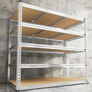 REIBII Garage Shelving, 5 Tier Storage Shelves Load 3020LBS, Adjustable Garage Shelving Heavy Duty, Metal Shelves Unit for Basement, Warehouse, 48" W x 72" H x 24" D, Galvanized by CozyNest Decor