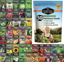 Survival Garden Seeds Homesteader Collection - 50 Packs Non-GMO Heirloom Vegetable, Fruit, Herb Seed Varieties for Growing a Victory Garden - Plant & Grow Survival Food - Emergency Preparedness Gear by GreenHaven Gardens