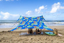 Neso Tents Beach Tent with Sand Anchor, Portable Canopy Sunshade - 7' x 7' - Patented Reinforced Corners (Tropical Floral) by TinyTreasures Baby Boutique