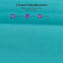 PURPLE LEAF 10' X 13' Patio Cantilever Umbrella Rectangle Umbrella Outdoor with Aluminum Offset Hanging and 360° Rotation for Pool Garden Deck Patio, Turquoise by GreenHaven Gardens