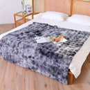 UKELER Soft Faux Fur Throw Blanket 60''x80'', Large Dark Grey Reversible Shaggy Blanket Plush Thick Fluffy Blankets Throws for Bed, Couch, Sofa, Office, Camping by CozyNest Decor