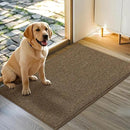 JSEI Dirt Trapper Door Mat 24"x36" Non-Slip Washable Entrance Mat, Dog Doormats, Absorbent & Fade-Resistant Floor Mats, Low Profile Welcome Mats for Entryway, Front Door, and Inside Entrance, Brown by CozyNest Decor