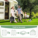 GENIMO Outdoor Rug Waterproof 6'x9' for Patio, Foldable Reversible Plastic Straw Carpet for Travel Trailers, Outside Area Mat for Rv, Deck, Picnic, Porch, Camper, Balcony, Beach, Black & Grey by CozyNest Decor