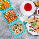 Silicone Freezing Tray with Lid - 2-Cup 2 Pack Freezer Containers,Make 1 Perfect Freezing,Storing Soups, Foods, Stews, Dips or Sauces Simple and Convenient Color Aqua by TinyTreasures Baby Boutique