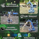 Dragon Solar Garden Statues Outdoor Decoration with LED Light Strings,Dragon Figurine Solar Lights Lawn Décor,Outside Statue Ornament for Patio, Balcony, Yard,Unique Gifts for Mom Grandma by CozyNest Decor