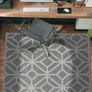 Rugshop Contemporary Geometric Indoor/Outdoor Area Rug 4' X 6' Blue by GreenHaven Gardens