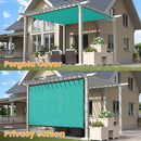VICLLAX Shade Fabric Sun Shade Cloth with Every 2 FT Grommets for Patio Garden Pergola Cover Canopy 22x23 FT, Turquoise by GreenHaven Gardens