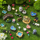 Yalikop 240 Pcs Miniature Garden Accessories, Including Animals, Mini Houses, Table and Chairs and Dollhouse Decoration, Miniature Figurines, Micro Landscape Ornaments, Garden DIY Kit, Birthday Gift by GreenHaven Gardens